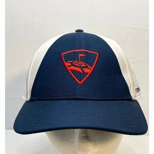 Callaway Top Golf hat cap 8" snap back white blue